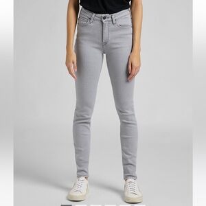 Lee Scarlett High Light Grey Jeans, Size 26